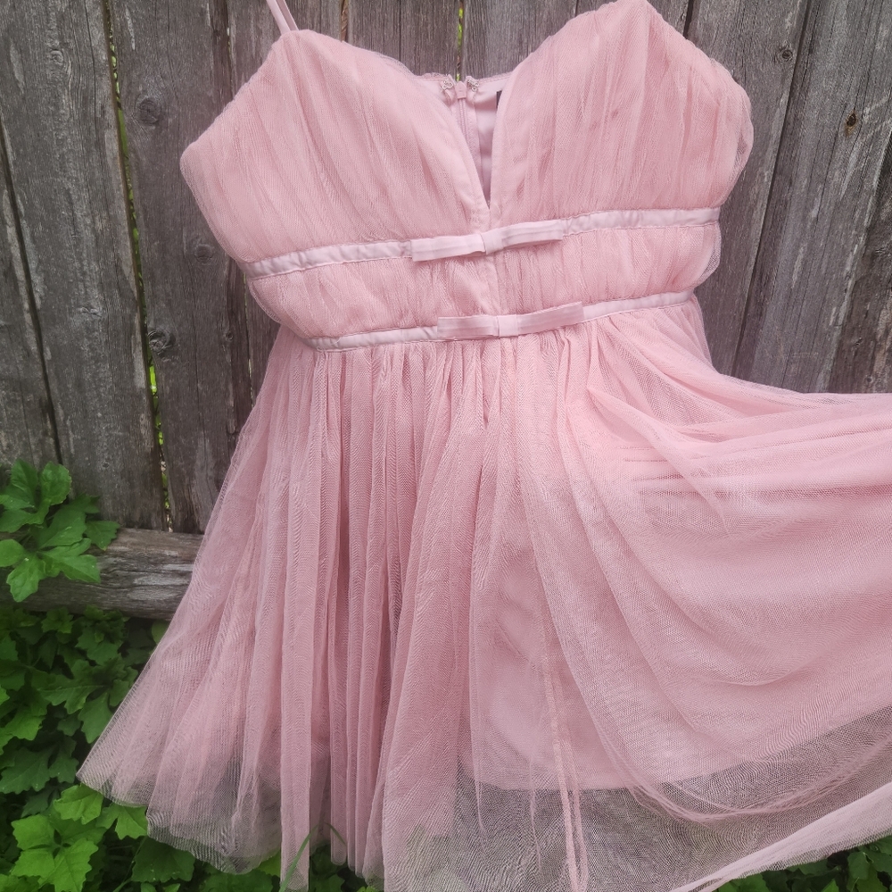 Lulus Romance Blush Cottagecore Tulle Dress